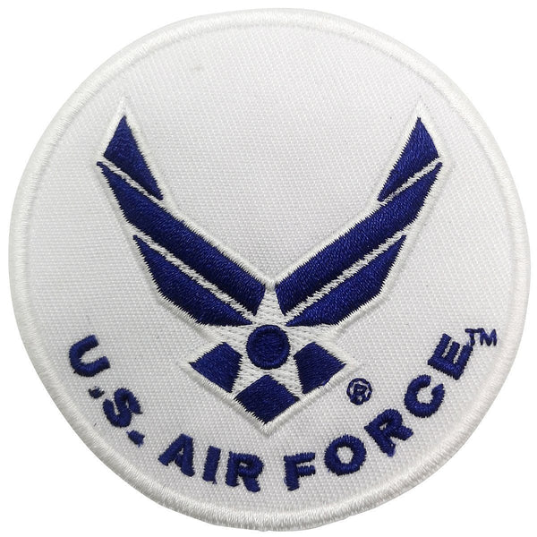 Aeroplane Apparel Company Pins Patches Lanyards Keychains U.S. Air Force Round Embroidered Patch (Iron On Application)