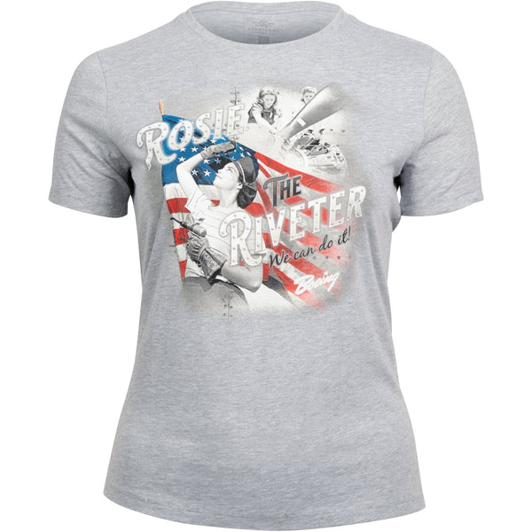 Rosie the Riveter Officially Licensed Aeroplane Apparel Co. Women's T-Shirt - PilotMall.com