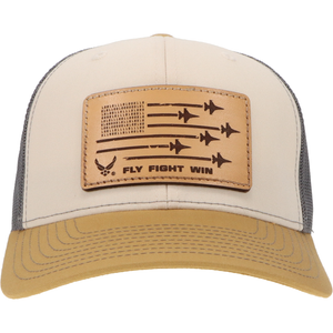 U.S. Air Force "Fly Fight Win" Signature Trucker Hat - Natural