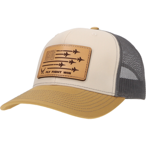 U.S. Air Force "Fly Fight Win" Signature Trucker Hat - Natural