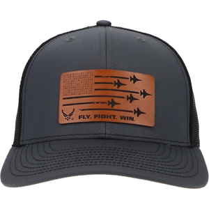 U.S. Air Force "Fly Fight Win" Heritage Trucker Hat - Buckskin