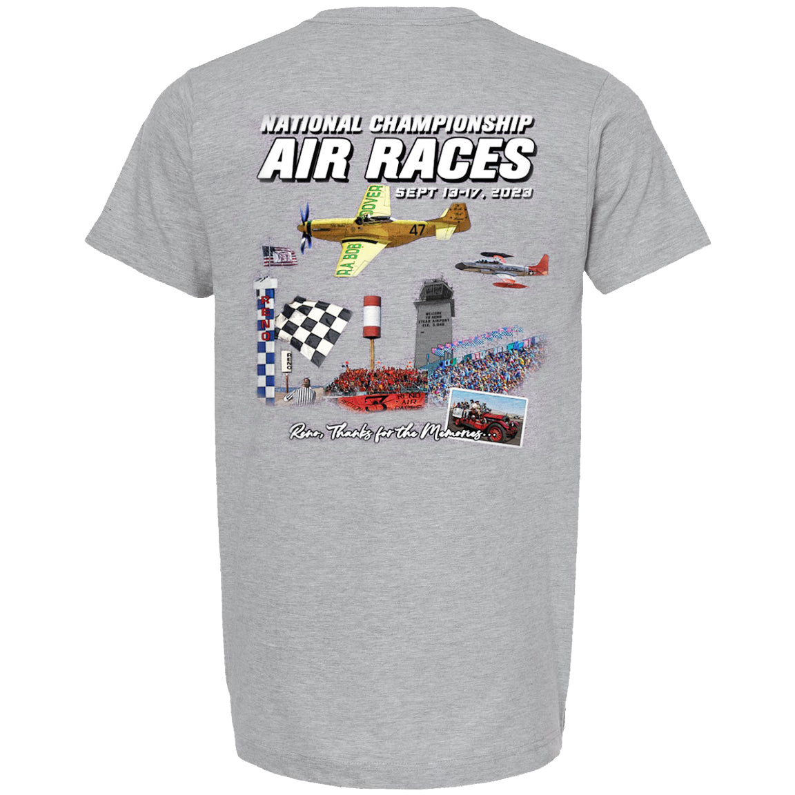 Reno Memories Official Reno Air Races 2023 TShirt Aeroplane Apparel