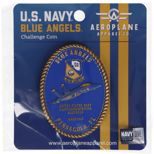 Aeroplane Apparel Company Commemorative Coins Official U.S. Navy Blue Angels "Legacy of Flight" Challenge Coin