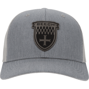 Aeroplane Apparel Company Headwear Heather Grey/Light Grey Beechcraft Shield Heritage Trucker Hat - Charcoal