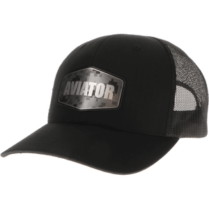 Aeroplane Apparel Company Headwear Silver AVIATOR Richardson 112T Tactical Trucker Hat