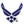 Aeroplane Apparel Company Pins Patches Lanyards Keychains U.S. Air Force Symbol Embroidered Patch (Iron On Application)