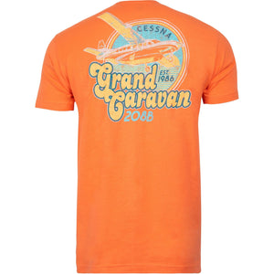 Aeroplane Apparel Company Shirts Small / Coral Cessna 208B Grand Caravan Officially Licensed T-Shirt