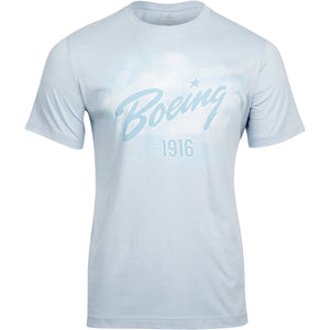 Aeroplane Apparel Company Shirts Small / Light Blue Boeing EST 1916 Officially Licensed Aeroplane Apparel Co. Men's T-Shirt