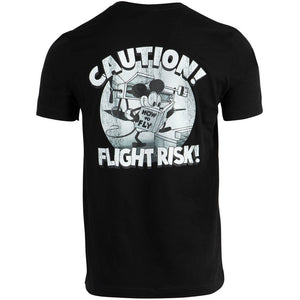 Grounded Aviators Society - Caution Flight Risk T-Shirt by Aeroplane Apparel Co.