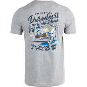Grounded Aviators Society - Original Daredevil Flight School T-Shirt by Aeroplane Apparel Co.