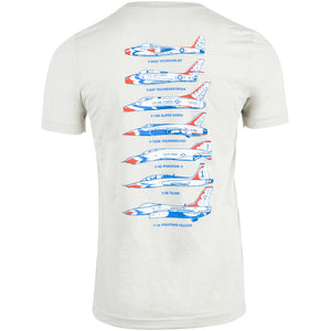 U.S. Air Force Thunderbirds Heritage T-Shirt by Aeroplane Apparel Co.