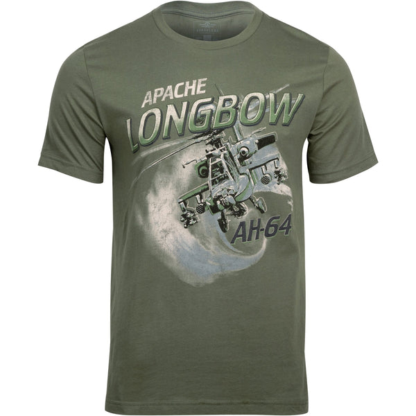 Apache Longbow AH-64 Officially Licensed Aeroplane Apparel Co. Men's T-Shirt - PilotMall.com