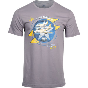 F-86 Sabre Officially Licensed Aeroplane Apparel Co. Men's T-Shirt - PilotMall.com