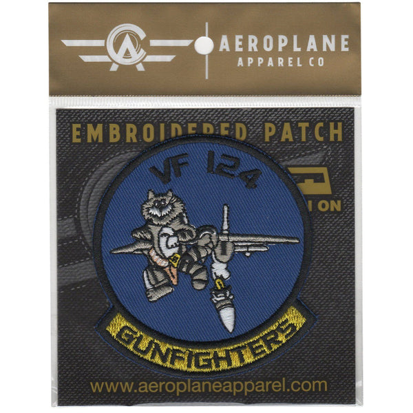 Fighter Squadron 124 (VF-124) - Gunfighters Embroidered Patch (Iron On Application) - PilotMall.com