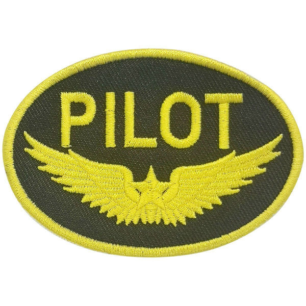 Pilot Gold Wings Embroidered Patch (Iron On Application) - PilotMall.com