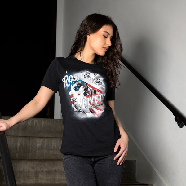 Rosie the Riveter Officially Licensed Aeroplane Apparel Co. Women's T-Shirt - PilotMall.com