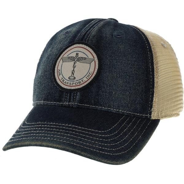 The Boeing Air Transport Company Logo Denim Trucker Cap - PilotMall.com