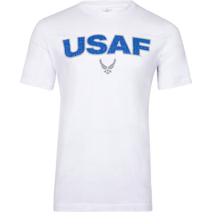 U.S. Air Force Wordform Officially Licensed Aeroplane Apparel Co. Men's T-Shirt - PilotMall.com